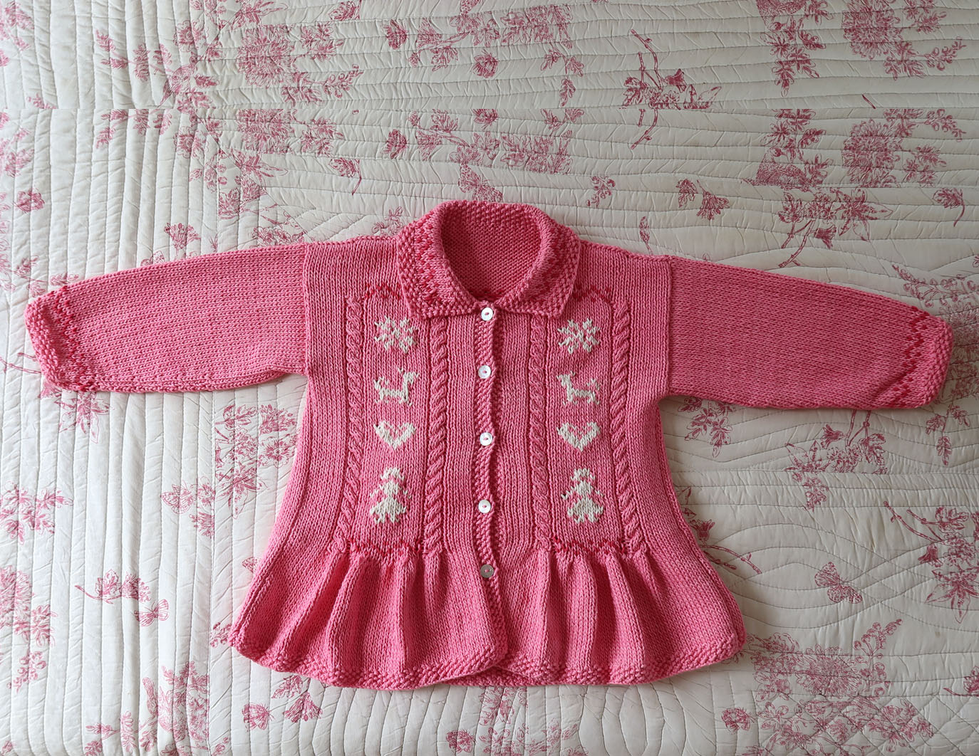 Snowflake and Reindeer Smock