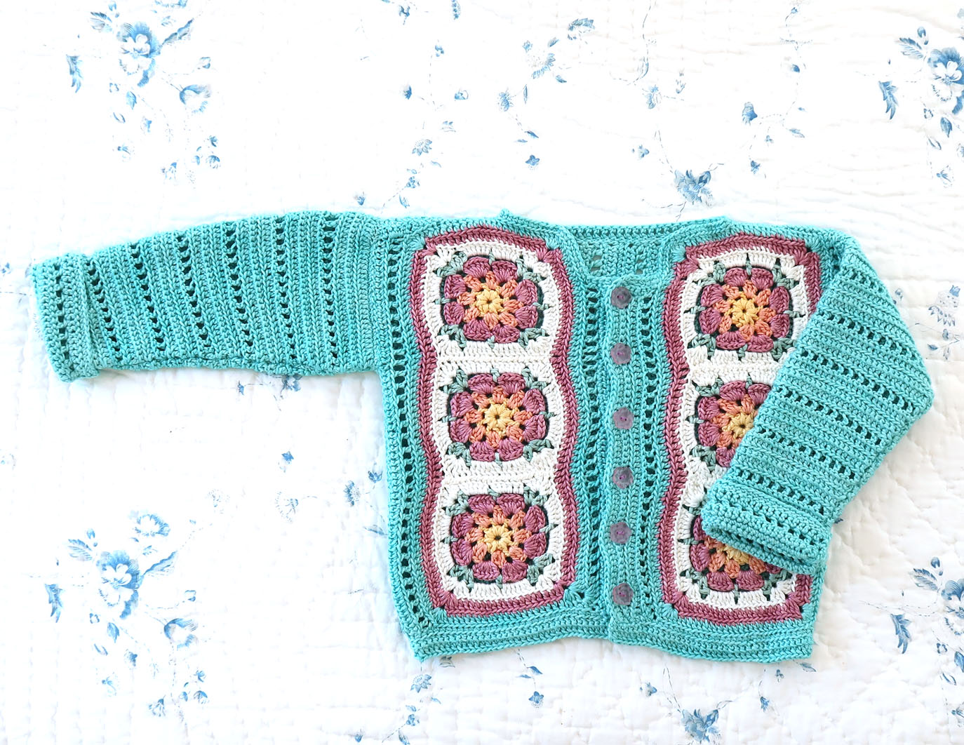 Cardigan, Jersey, Child, Turquoise, bambino, Goochy